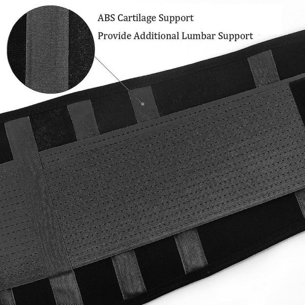 Midjetrener Ryggstøtte Slankende Body Shaper Bånd med Dobbel Justerbar Mage for Fitness, Unisex