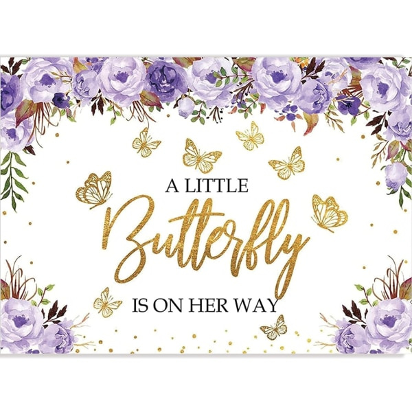 En lille sommerfugl er på vej Prinsesse Baggrund Kage Bord Banner Pige Mennesker Ingen mennesker Sted 1.