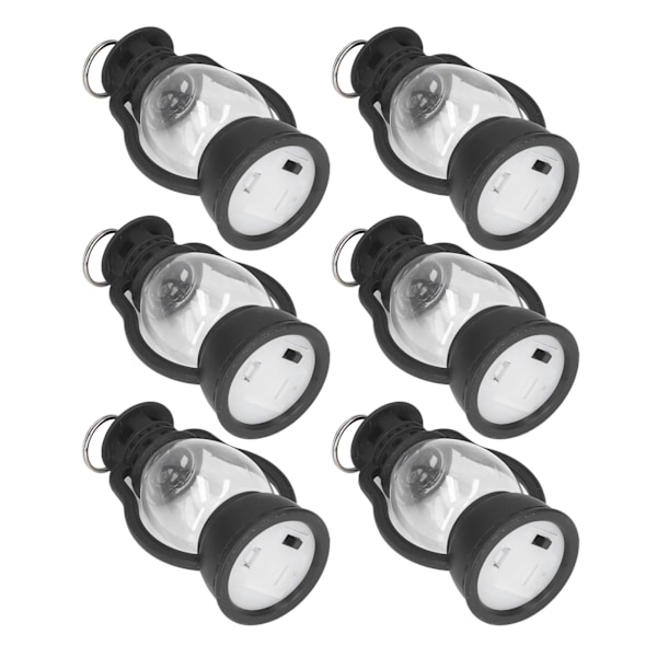 6 stk elektriske lykter vintage lampe batteridrevet lampe hjem