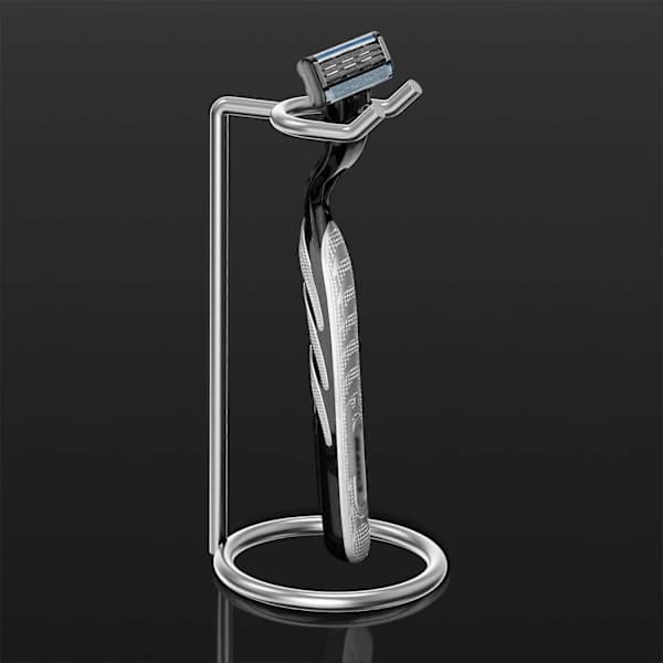 Sikker barberhøvlholder til mænd - Rustfrit stål - 12 cm - Silver_tfrf