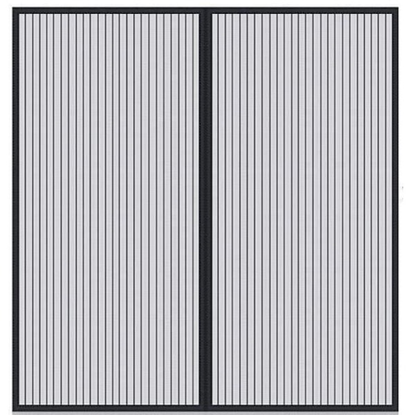 Magnetiskt insektsnät fönster, magnetisk insektsdörr myggnät skjutdörr med magneter anti mygg insekter, fint nät, med kardborreband vit white 100*130CM