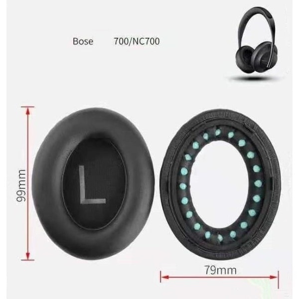 BOSE 700 NC700 ørepuder pude kit grå grå