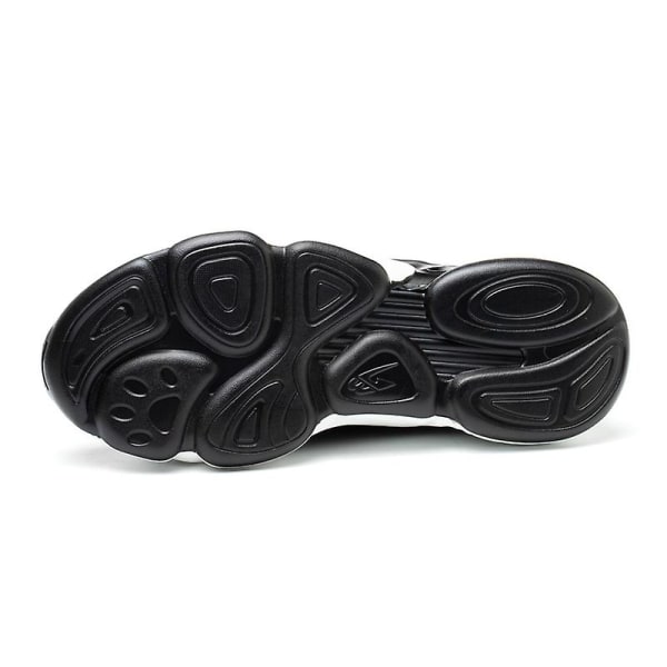 Sneakers för män Andas lätta ståltå säkerhetsarbetsskor 3D783 BlackWhite 39