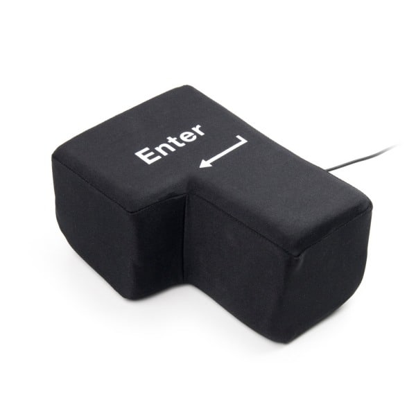 Avreagerings Pute Big Enter Key svart one size black one size