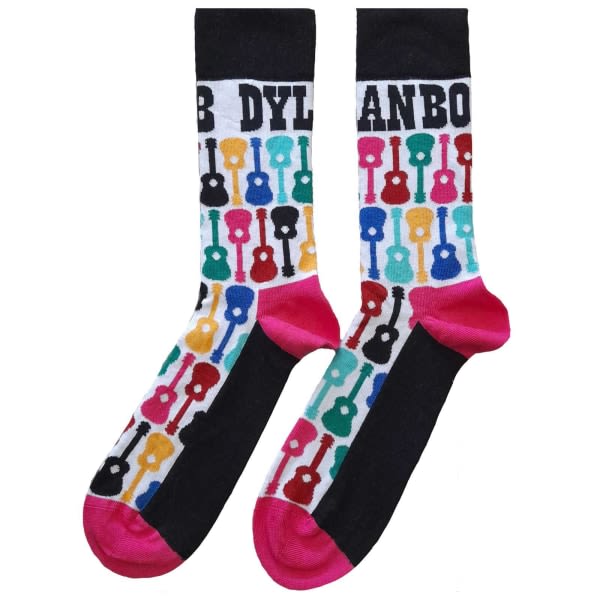 Bob Dylan Unisex Vuxen Gitarr Ankelstrumpor 7 UK-11 UK Svart/Rosa Black/Pink 7 UK-11 UK zdq