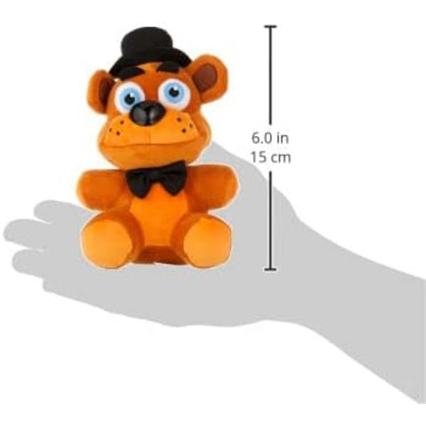 Five Nights at Freddy's Freddy Fazbear Plysj, 6\", Brun