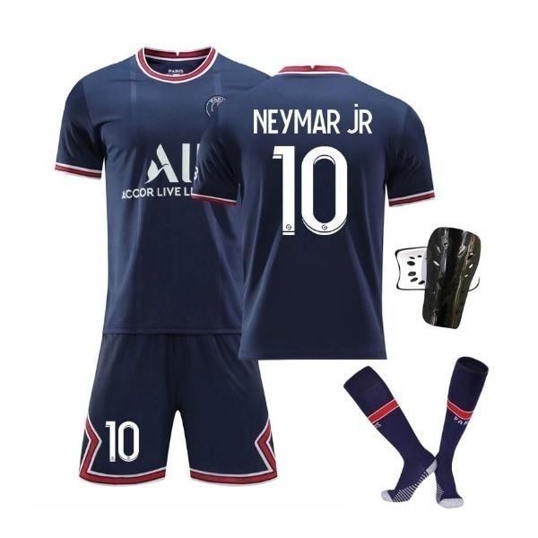 Fotballsett fotballdrakt Neymar Jr med fotballsokker og leggbeskyttere voksen 2xl Vuxen 2XL