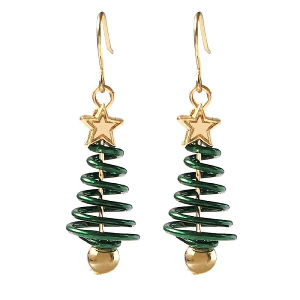 Betterlifefg-kvinnor Julhake Drop Dingle Örhänge Charm Eardrop Smycken Jul Fest
