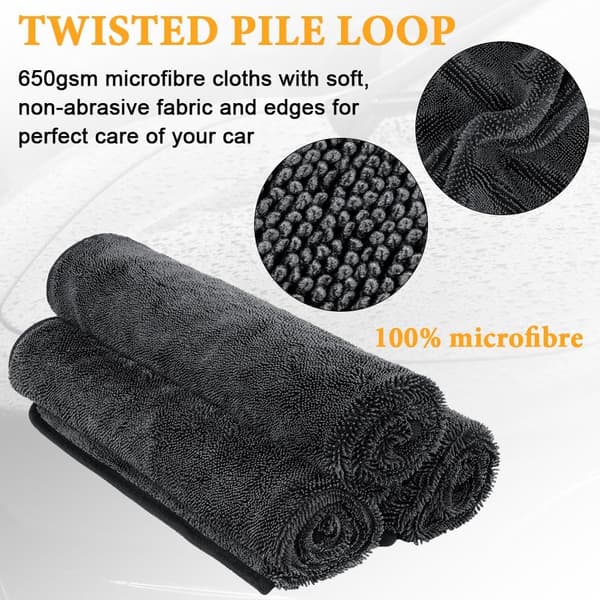 40 * 40cm Mikrofiber Flettet Absorberende Håndkle 4 stk._tfrf