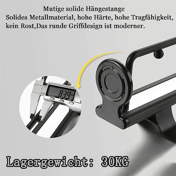 Uttrekkbar klesstang for trekking, skap takmontering, stang, kleshenger uttrekkbar 30c