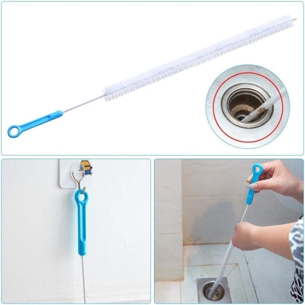 Lång rörborste, 2 delar 71 cm Rengöringsborste för avloppsrör, avlopp C