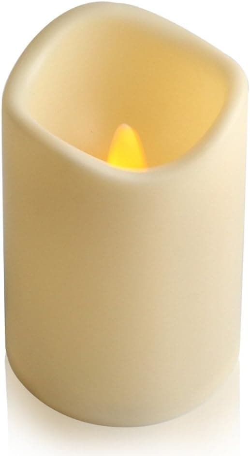 Flamfria LED-ljus, Utomhus LED-ljus, Elektriska Flimrande Batteridrivna Ljusstakar (2-pack)