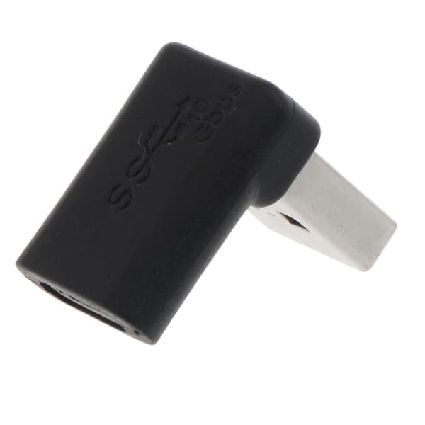 USB 3.0 Han til Type C Hun Adapter Data Opladningskonverter 90 Graders Vinkel_tfrf