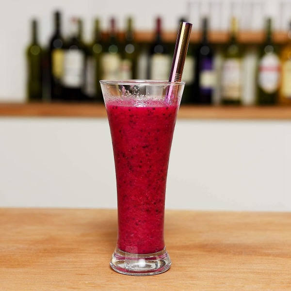 10x Återanvändbara breda sugrör Boba sugrör sugrör Smoothi zdq