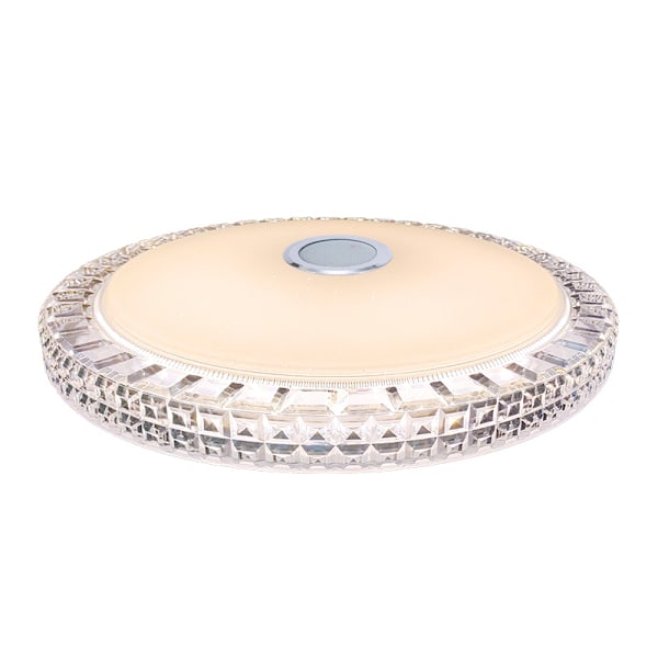 36W Krystall LED-taklampe med Bluetooth-høyttaler, fjernkontroll/APP-kontroll