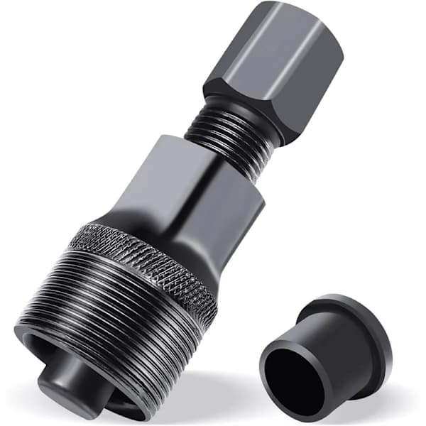 Bottom bracket puller for square and spline cranks, durable and compact