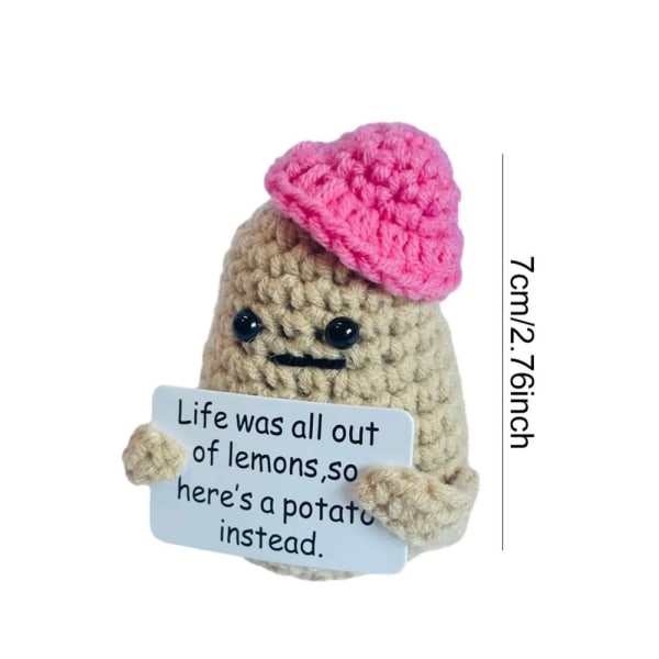Rolig positiv potatis stickad potatisdocka 9 9 9 2 9