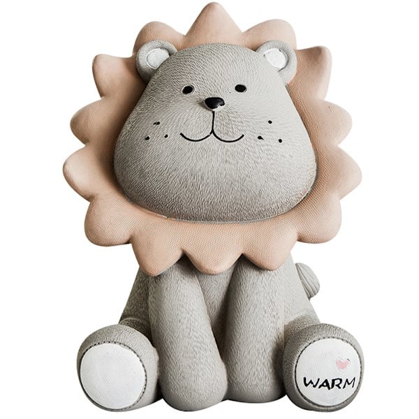 Leijona Säästöpossu Lapsille Leijona Harts Money Bank Harmaa Grey S Grey S