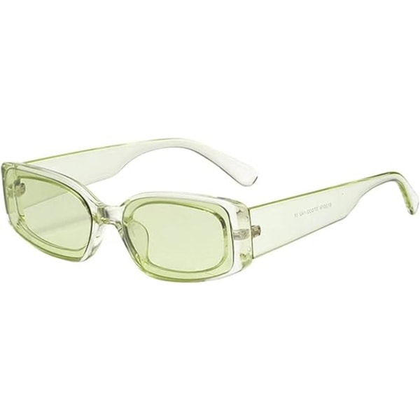 Rektangulära solglasögon for kvinner män Retro Chunky Y2K solglasögon Rektangulära 90-tals solglasögon Rosa