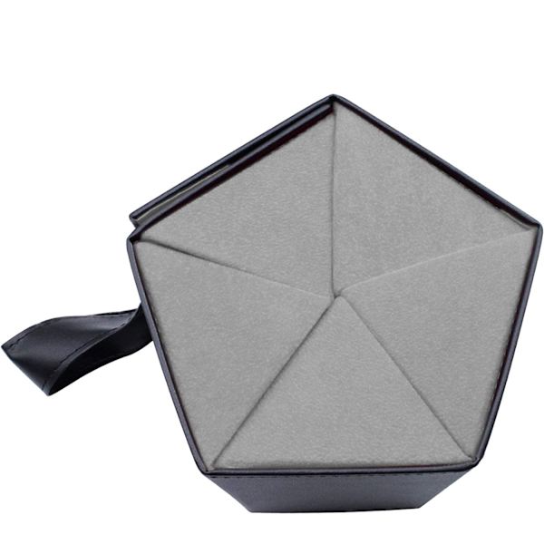 Svart - 5 par inner grå solglasögon låda med glasögonfodral