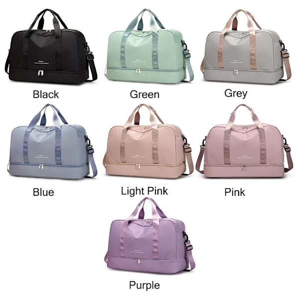 Weekendbag for kvinner, kabinveske, GRÅ Grey