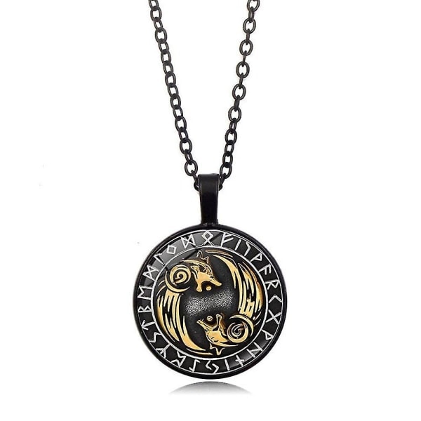 Norse Vikinger Halskæde Herrer Kvinder Smykker Gave Vegvisir Kompas Nordiske Runer Odin Kæde Halskæde Til Kvinder Herrer Amulet Vedhæng Style-6