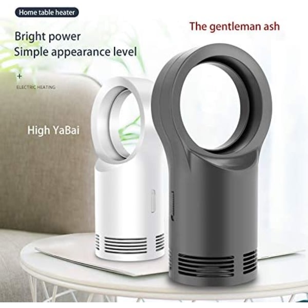 CDQ Mini energibesparende keramisk varmeblæser (sort)