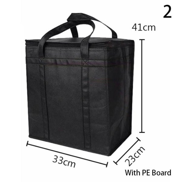 Erittäin suuri jäähdytyslaukku Cool Bag Box Picknick Camping Ice Dri Black 2