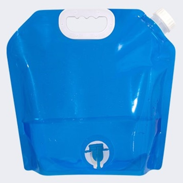 Vattendunk i plast, 5 liter, blå, med kran 5L blå med kran