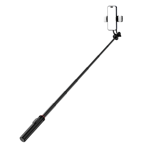 Teleskooppinen selfie-keppi jalustalla, kaksois-LED-valoilla ja Bluetoothilla