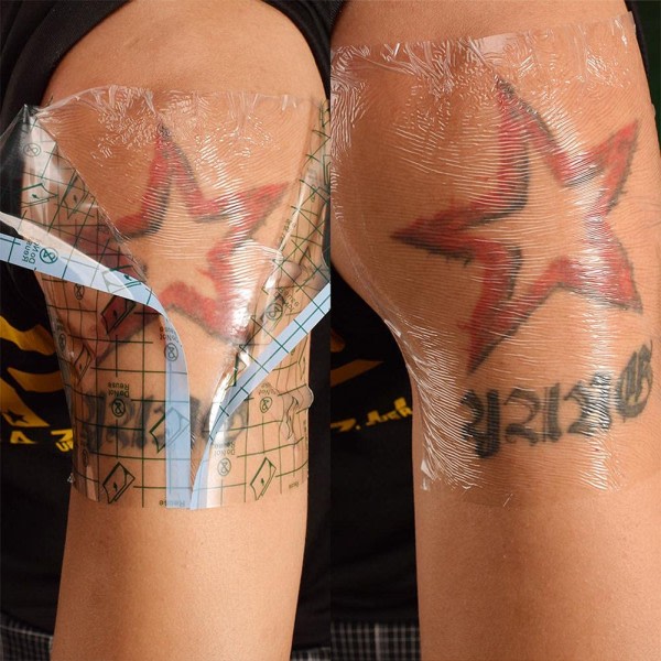 2 Rolls Tattoo Aftercare Bandage läpinäkyvä hygieeninen liima