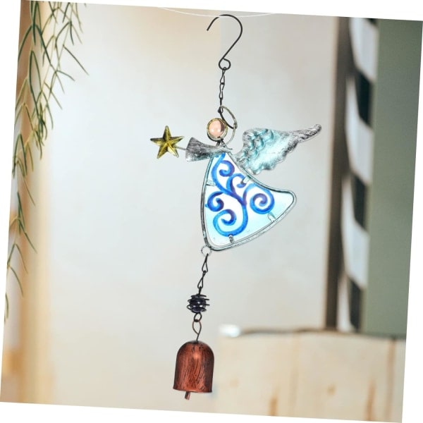 1 bit Angel Wind Chime Hänge Memorial Wind Chime Utomhus Hängande Dekorativ Wind Chime Utomhus Wind Chime Utomhus Vintage