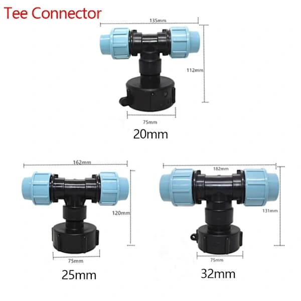 Tankkisovitinliitin 25MMTEE-LIITIN TEE-LIITIN 25mmTee-liitin[XJ]_tfrf