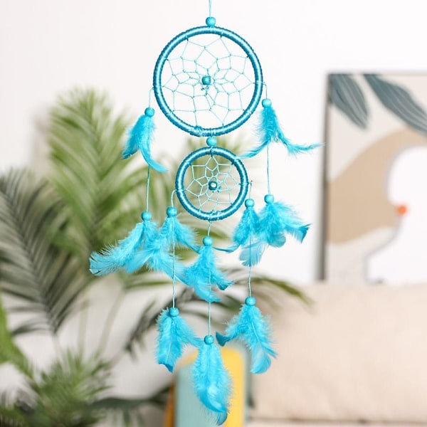 Dream Catcher Feather Weaving RED red