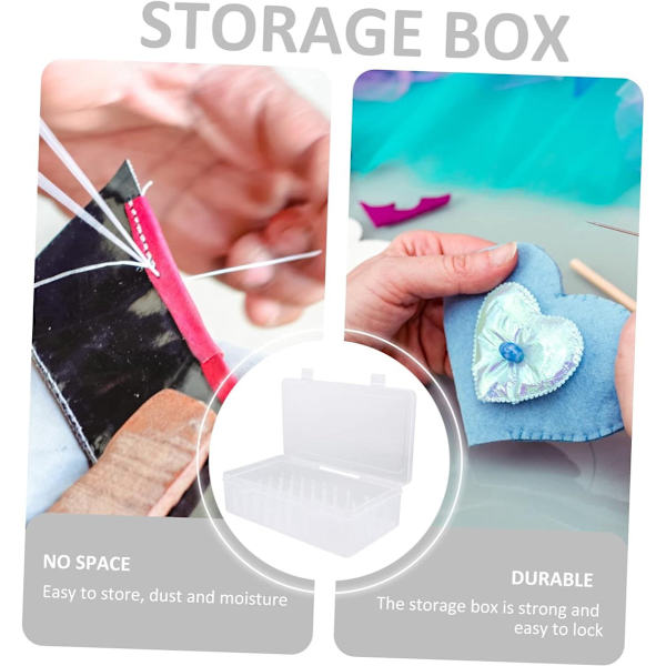Sewing Thread Storage Box - Holds 42 Thread Spools - Sewing Accessories Organizer