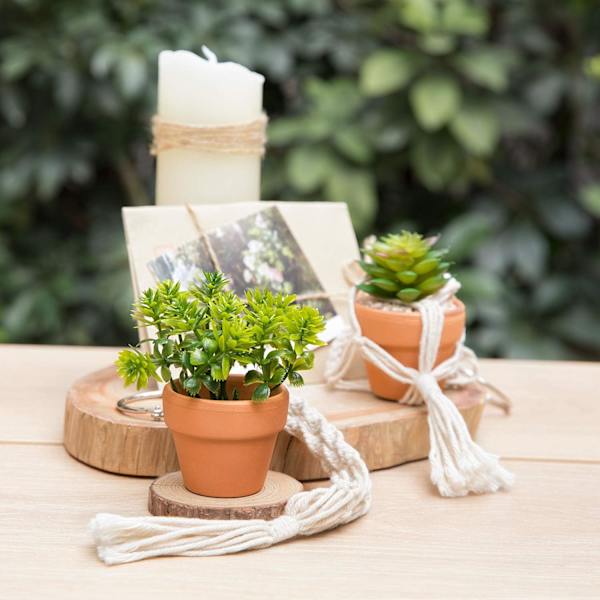 2-pack Mini Macramé Växthängande Dekorationer