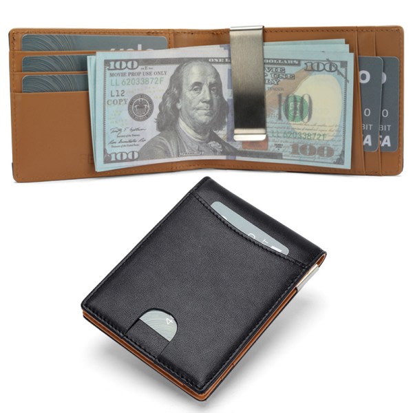 CDQ Kolfiber mikrokuitu RFID-salpaaja plånbok med stor kapacitet FlerfärgadCDQ