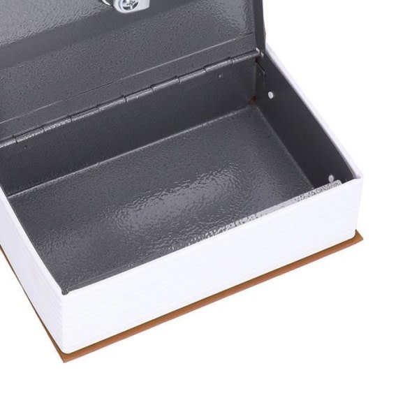 (Brun) Pengar Cashier Notebook Shape Safe Box