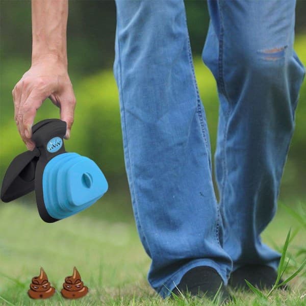 Pet Pooper Scooper Hundefekkspade med sammenleggbar pose
