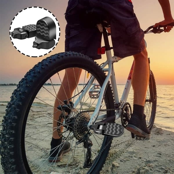 CDQ Mountainbike bakre pedaler Aluminiumlegering Fällbart bälte monteringsverktyg 2 delar