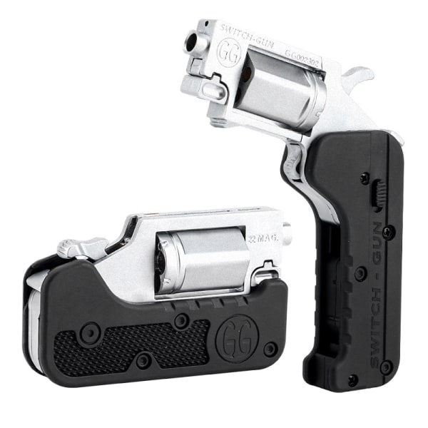 Legering venstre hjul metal model foldbar foldbar revolver switch - Hvid One Size