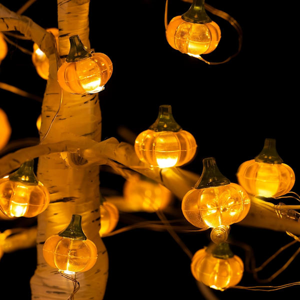 3D Lys Kæde Orange Græskar Halloween Lys 3m 30LED_tfrf