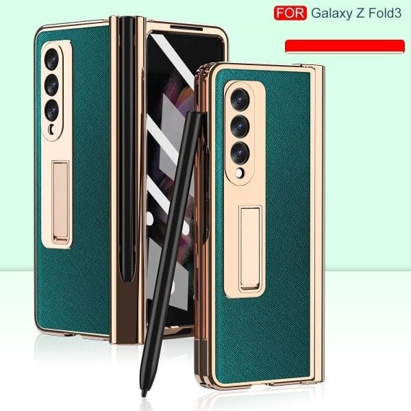 Skal / Case / Fodral för Samsung Galaxy Z Fold3 5G Mörkgrön mörkgrön