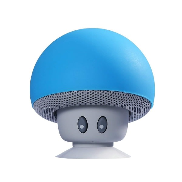 Mini Bluetooth-högtalare for utendørsbruk med svamphuvud - blå