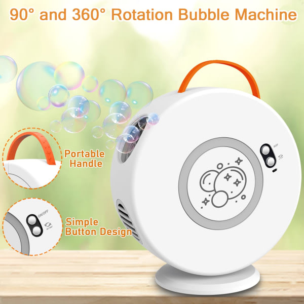 CDQ Automatisk bubbelblåsare for småbarns oppladningsbart batteri