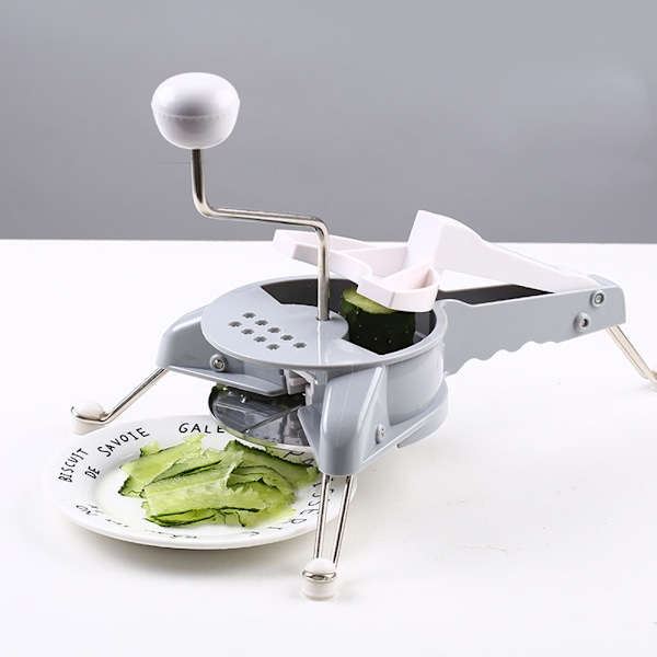 Multifunctional Vegetable Slicer, A Kitchen Gadget, Can Be Used for Shredding and Grating, Comes with 3 Blades White Vit