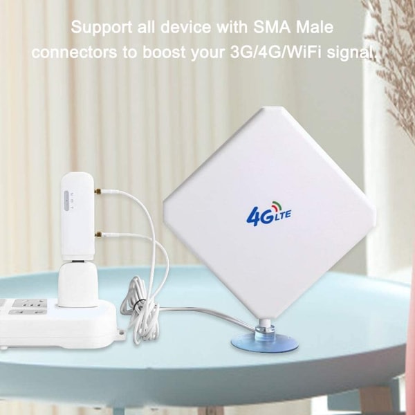 4G høypresterende LTE-antenn 35dBi WiFi-signalforsterker Modemadapter Nettverksmottagarantenn
