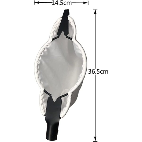 Fruktplukker, fruktplukker i metall med oppsamlingspose, teleskopisk håndtaksløs fruktfanger, 16 cm