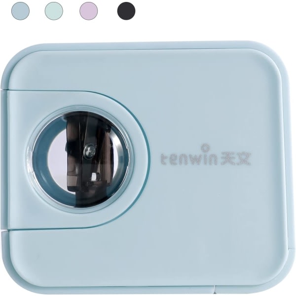 Elektrisk mini pennvässare kamera for NO.2 (6-8 mm), blå