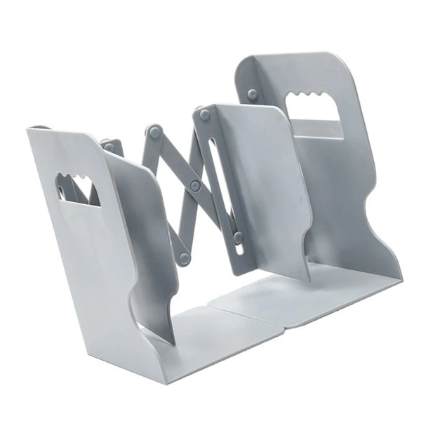 Bookend Simple Style Foldable Shelves ABS Bookends Books Support Stand Home Decor Grey